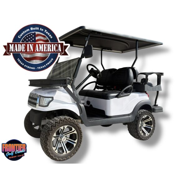 Used Club Car White Alpha Lifted with New Lithium