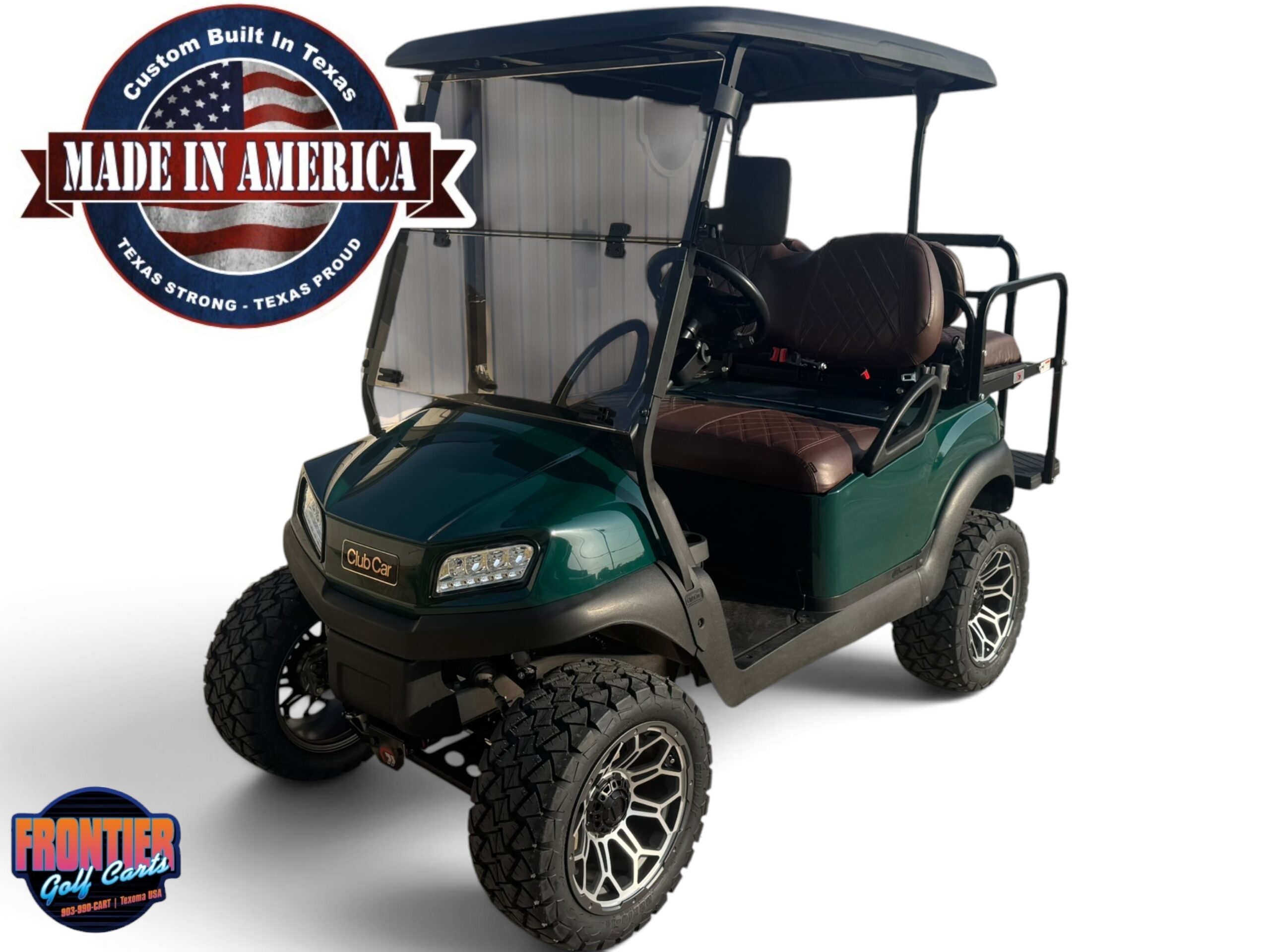 Frontier Edition Lifted Club Car Tempo Lithium – Green Frontier Edition Lifted Club Car Tempo Lithium – Green