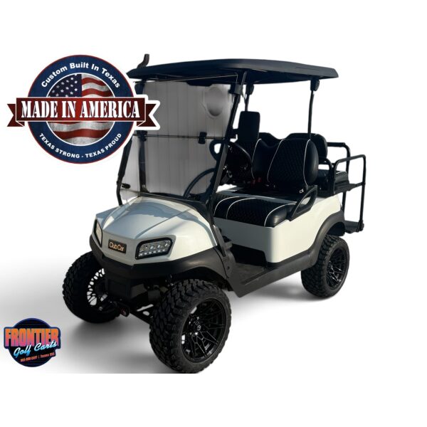 Frontier Edition Lifted Club Car Tempo Lithium - White
